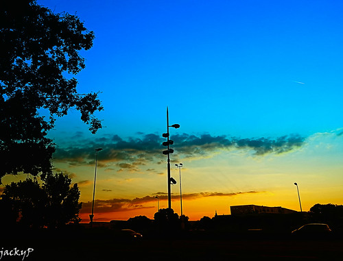 blue clouds city colors smartphone sky sunset france angers sunrise