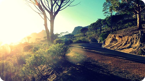 africa road light nature bike sunrise shine capetown flare hss tabelmountain