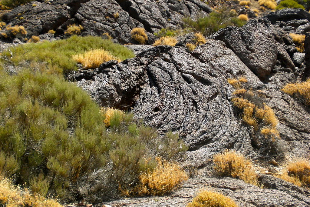 Lavas cordadas en El Teide