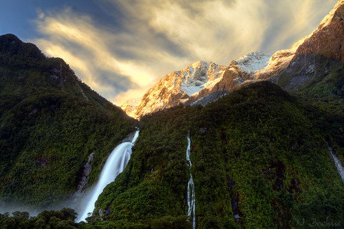 newzealand sky canon waterfall otago dslr milfordsound hdr fiordland polariser bowenfalls 400d canonef2485mmf3545usm