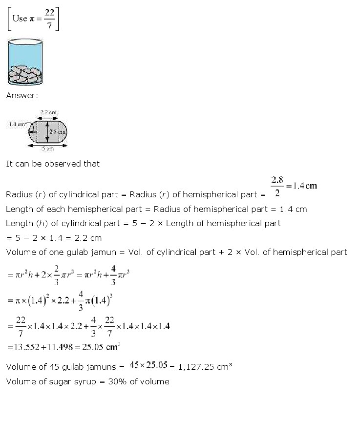 NCERT Solutions For Class 10 Maths Chapter 13 Surface Areas and Volumes PDF Download freehomedelivery.net