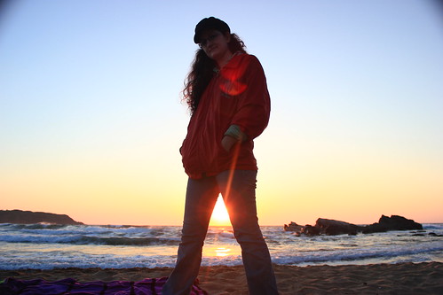 sea sun beach girl sunrise waves