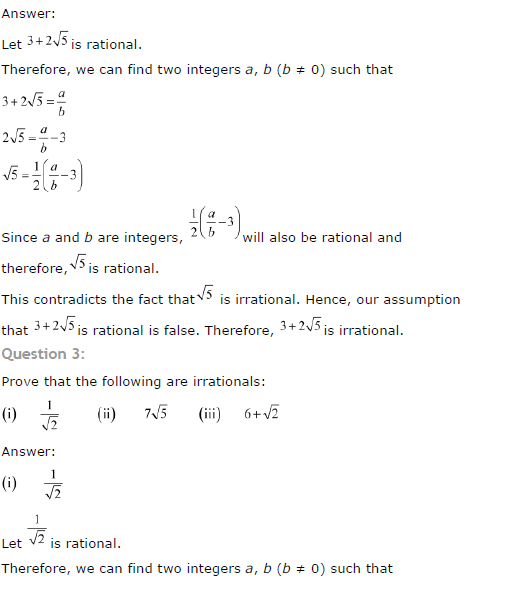 NCERT Solutions for Class 10th Maths Chapter 1 - Real Numbers