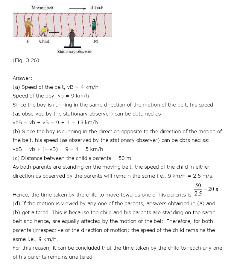 NCERT Solutions for Class 11th Physics Chapter 3 - Motion in a Straight Line