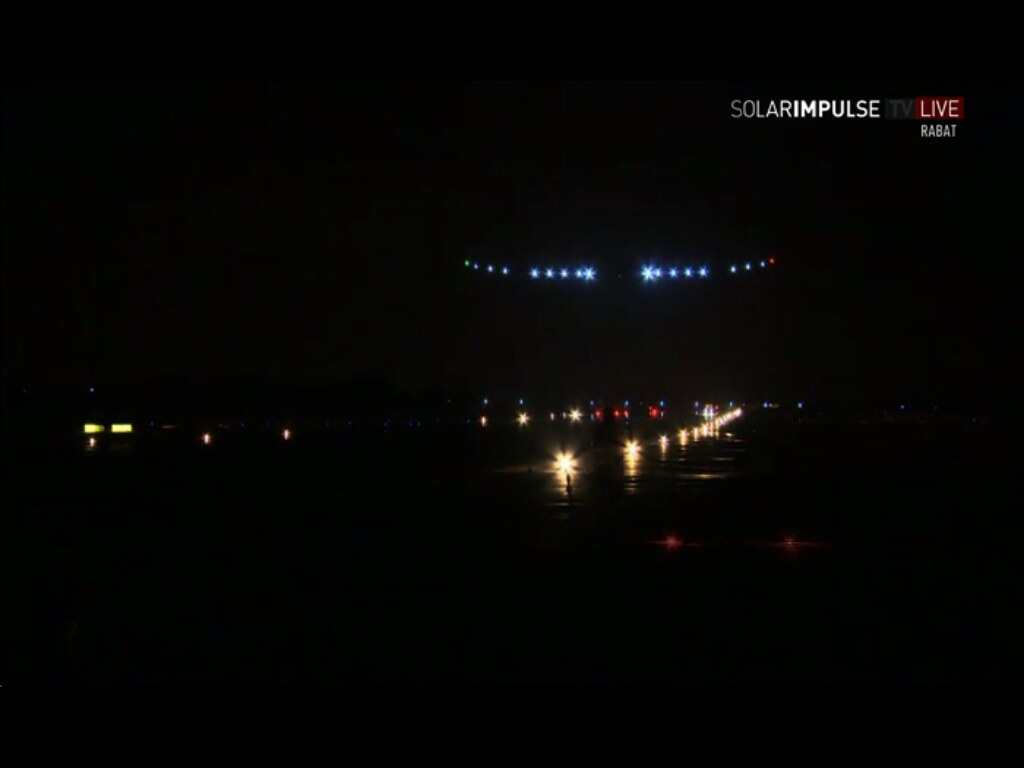 Solar Impulse lands at Rabat