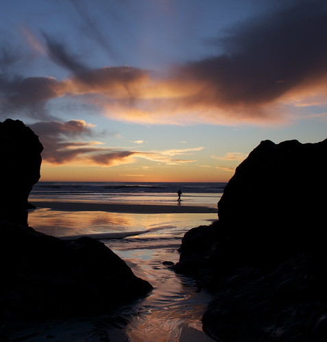 sunset newzealand seascape beach landscape southisland westport westcoast buller granity 550d canon550d