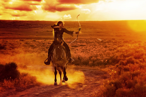 sunset horse fairytale canon evening medieval fantasy bow 7d dirtroad arrow archery archer tamron storybook equestrian renaissance horsebackriding goldenhour sagebrush 2875mm tamron2875mmf28 430ex tamronspaf2875mmf28xrdildasphericalif