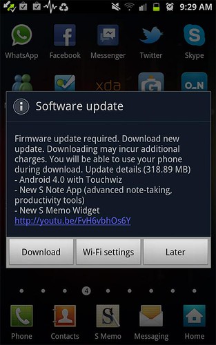 Galaxy Note ICS Android 4.0