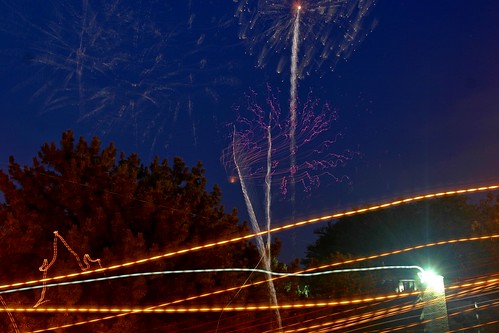 longexposure plants green nature night midwest fireworks michigan cottage 4th july lansing indiana sunny clear fourthofjuly patriotism 2012 hoosier teelake puremichigan