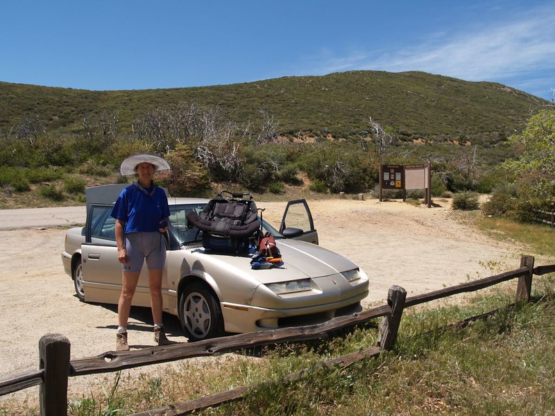 End of the hike - our car at the Pioneer Mail parking area on the Pacific Crest Trail