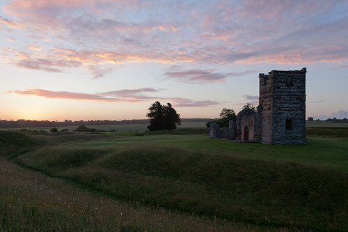 england church sunrise landscape countryside country norman dorset wimborne
