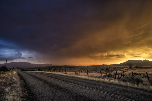road blue sunset usa storm yellow landscape utah day view unitedstates northamerica thunderstorm geotag sdf hdr 2010 bo47 bonielsen nikond3s