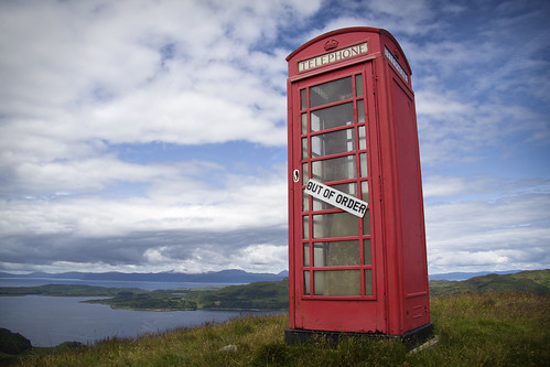 red classic canon out landscape scotland order phone sheep box telephone south hill oban lonely loch the beinn melfort arduaine of 60d 257m chaorach