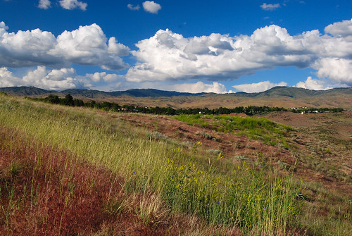foothills nature clouds landscapes spring day cloudy idaho boise blueskies boisefront