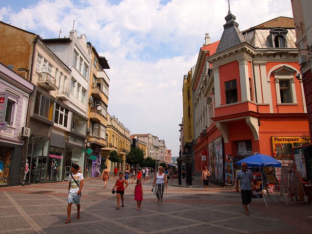 Street in Plovdiv, Bulgaria