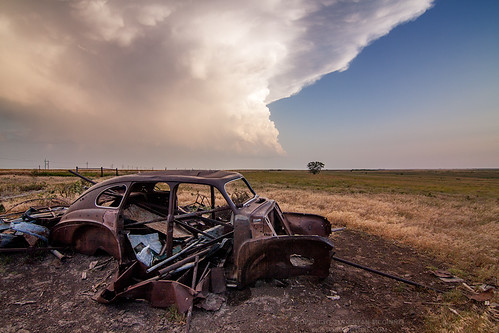 auto sky storm field car america landscape automobile pretty decay scenic rusted thunderstorm webres mcginnis supercell
