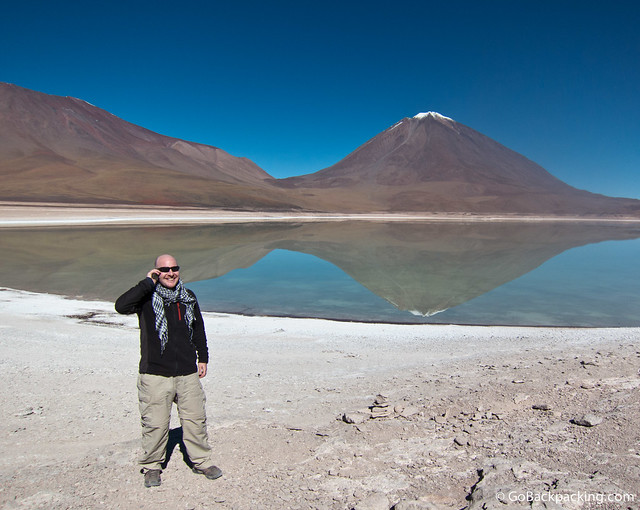 Dave at Laguna Verde in Bolivia