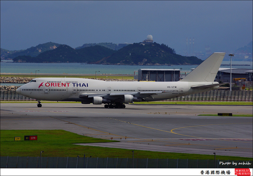 Orient Thai Airlines / HS-UTW / Hong Kong International Airport