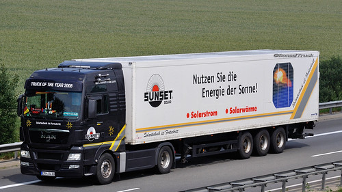 sunset man solar camion trucks lorries lkw tgx