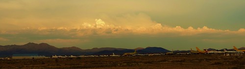 monsoon arizona kingman airplanes boneyard landscape stormy mojave county clouds sunset mountains desert abandon junkyard