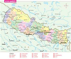 Map nepal