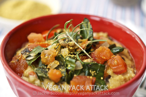 Give Savory Rosemary Veggie Oats a try with this full-flavored dish packed with veggies, that is very easy to make.