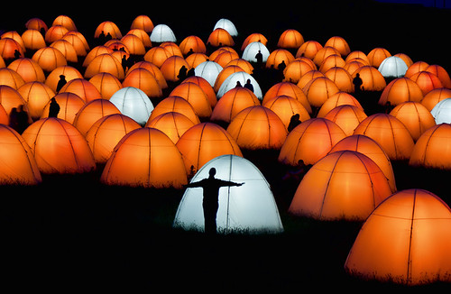 art tents poetry eerie coastal installation peacecamp2012