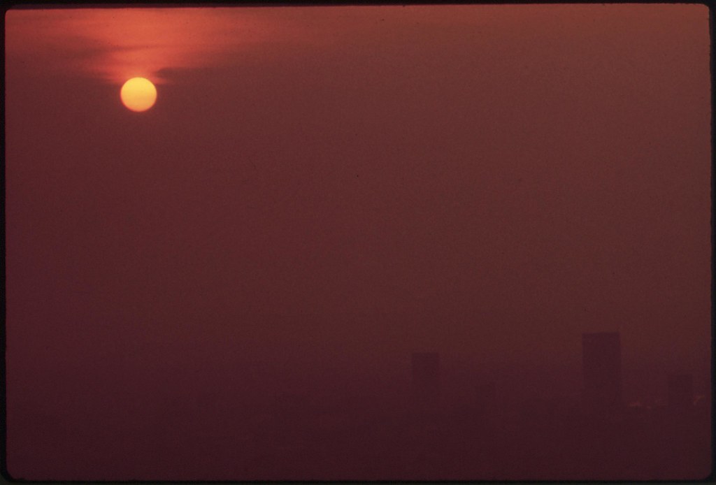 Smog Lingers Over Louisville Skyline, September 1972