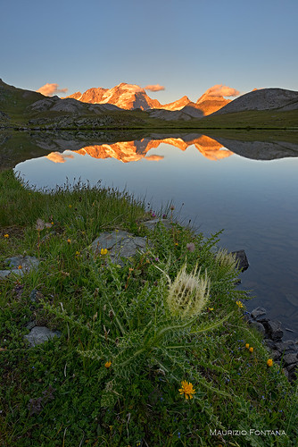 colle nivolet lago lake riflesso reflection passo tramonto sunset granparadiso colledelnivolet nikon d800 leefilters