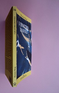 Herman Bang, I quattro diavoli, Iperborea 2012. [resp. grafica non indicata]. Quarta di copertina, dorso, copertina (part.), 1