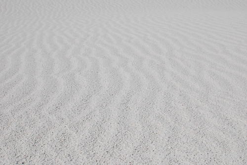 Climbing over White Sands National Monument