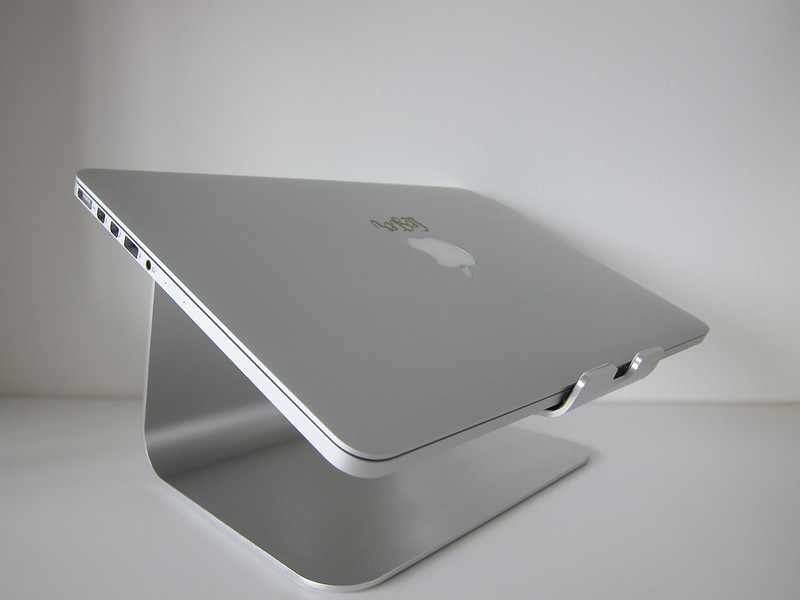 ErgoSilver Laptop Stand - With MacBook Pro 13
