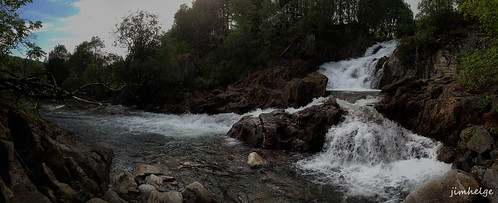 panorama water photoshop waterfall iphone leirfjord