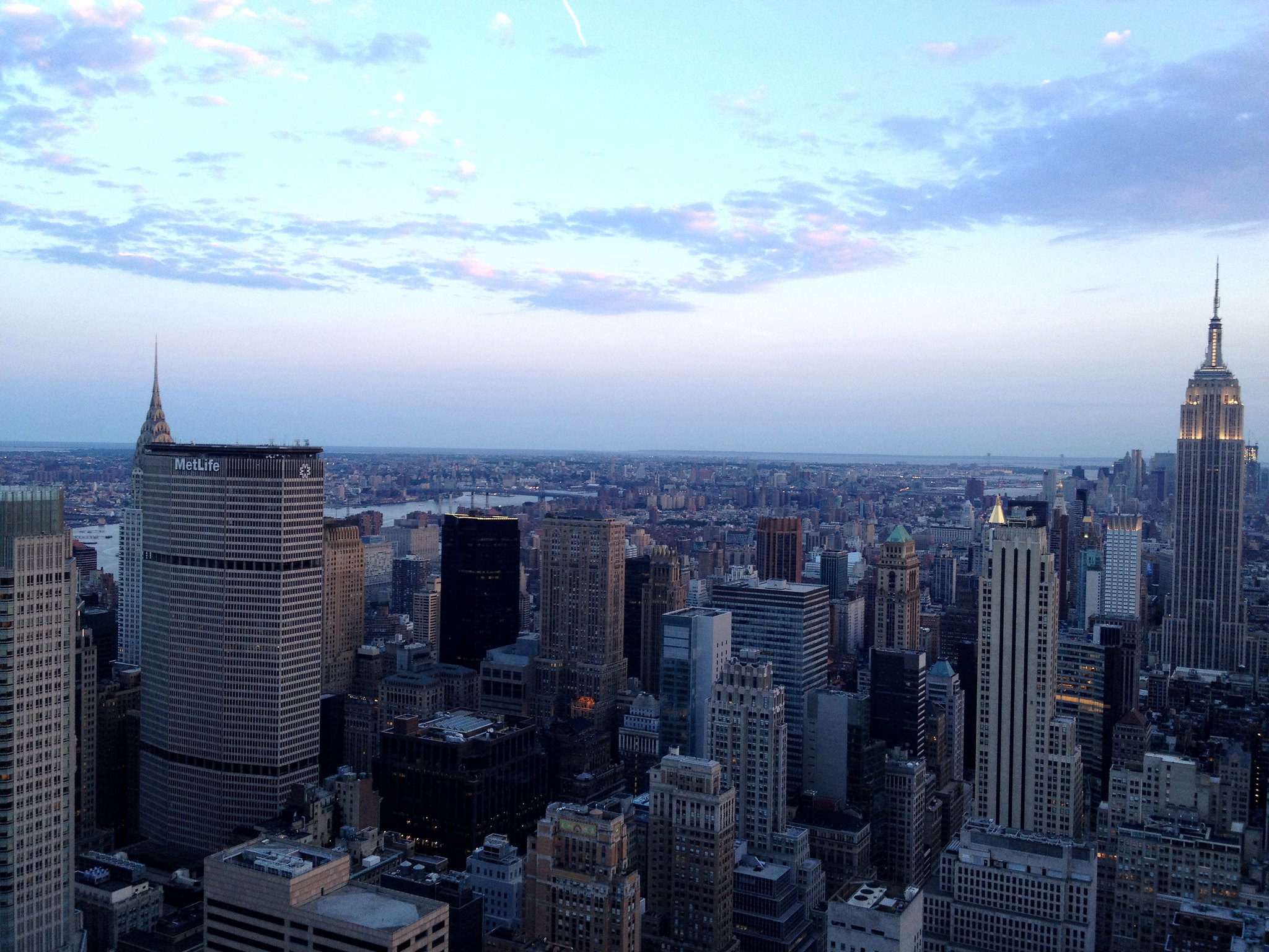 NYC skyline from Rockefeller Center