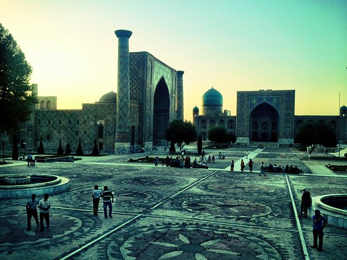 sunset uzbekistan samarkand iphone iphoneography