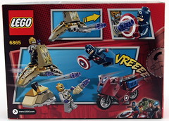 6865 Captain America's Avenging Cycle - Box Back