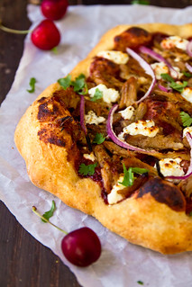 Pulled Pork Pizza with Cherry Barbecue Sauce
