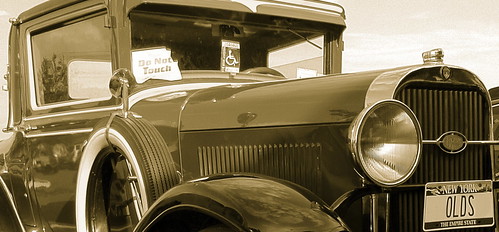 car sepia inthecar odc iphone4 1929oldsmobile