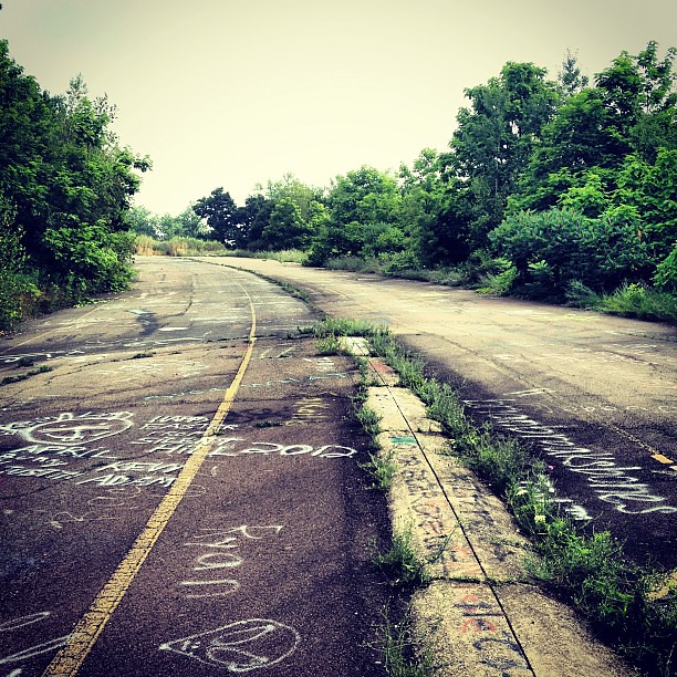 The old Highway 61 just ends