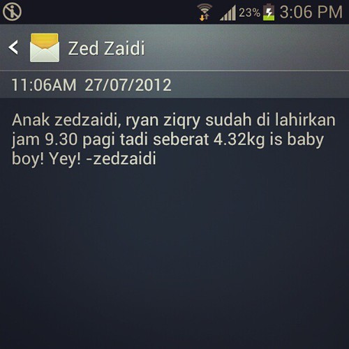 Tahniah Zed Zaidi
