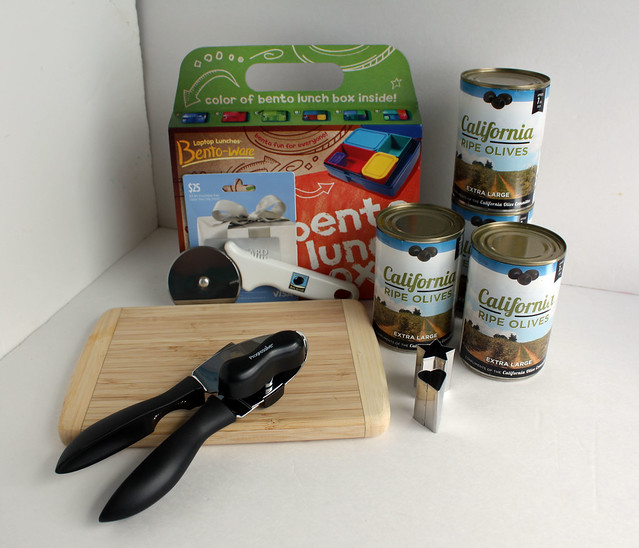 Make Halloween lunches with California ripe olives -- giveaway contents