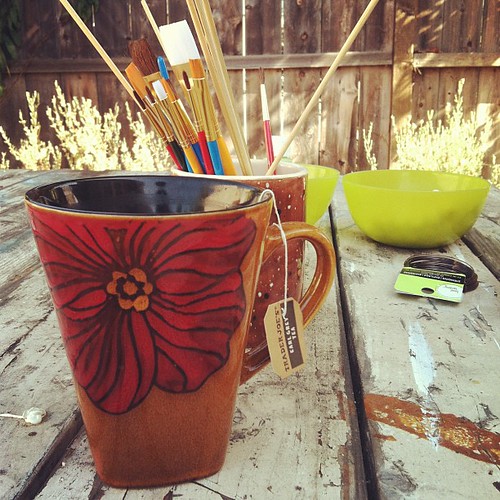 Tea and painting.