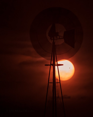 sunset red orange sun sol nature windmill skyscape landscape solar nikon colorado venus dusk astrophotography transit co astronomy transitofvenus pawnee aermotor weldcounty clff 2012a