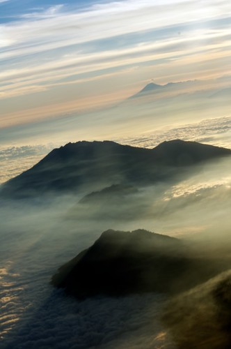 sky bali mountains clouds indonesia java nuvole vulcano