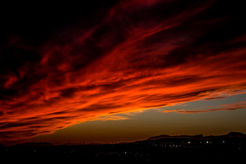 sunset red paisajes clouds landscape rouge atardecer rojo alicante nubes paysage elcampello canon60d cocherdesoleil nuegas