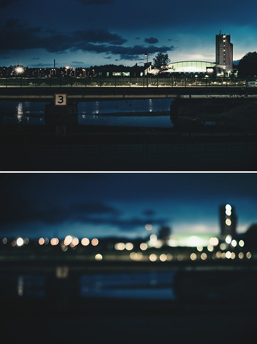 city longexposure bridge blue sky urban water night clouds dark 50mm evening diptych sweden bokeh dusk sverige 365 afterdark 2012 värmland kristinehamn project365 365days sonydslra300 dt50mmf18sam