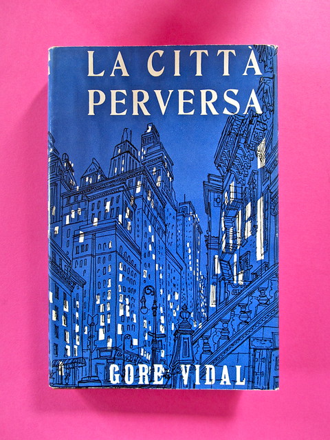 Gore Vidal, La città perversa, Elmo editore 1949. (copia 2) Prima di sovracoperta (part.), 1