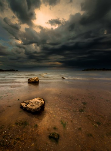 blue sky lake color green fall water clouds landscape us nikon rocks waves mood relaxing scenic september adventure kansas wichita nationalgeographic comforting stormfront cheneylake phographers countryphotos garettgabriel d800e nikond800e