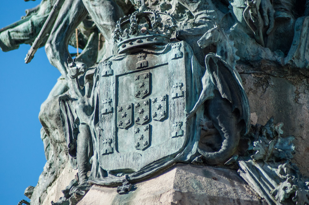 Monumento a la Batalla de Vitoria en la plaza de la Virgen Blanca