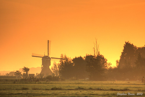 autumn summer mill netherlands windmill sunrise nederland molen schoonhoven vlist bonrepas